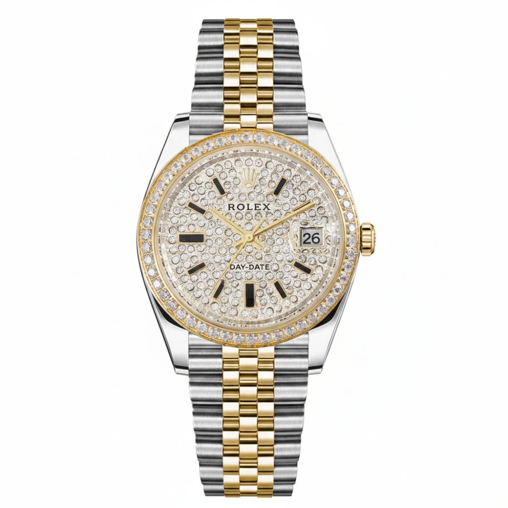 ساعت مردانه رولکس دی دیت کوارتز ROLEX DAY-DATE RM003