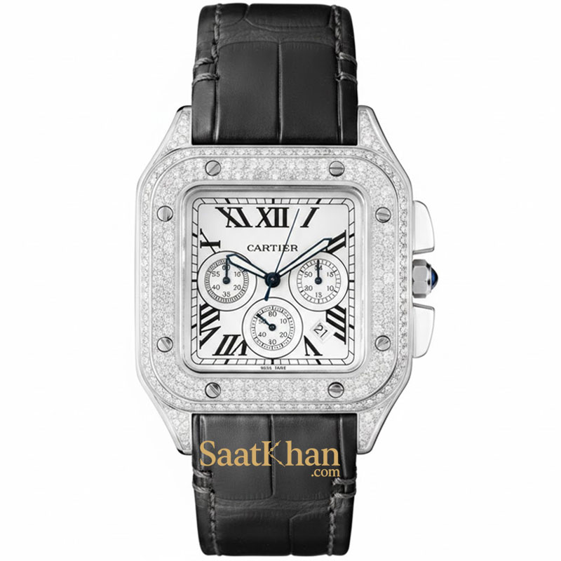 ساعت مردانه کارتیه سانتوس کوارتز CARTIER SANTOS CM019