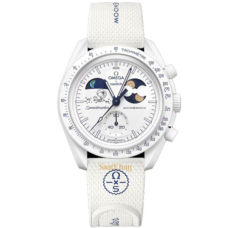 ساعت مردانه زنانه امگا سواچ OMEGA SWATCH MISSION TO EARTHPHASE OS019