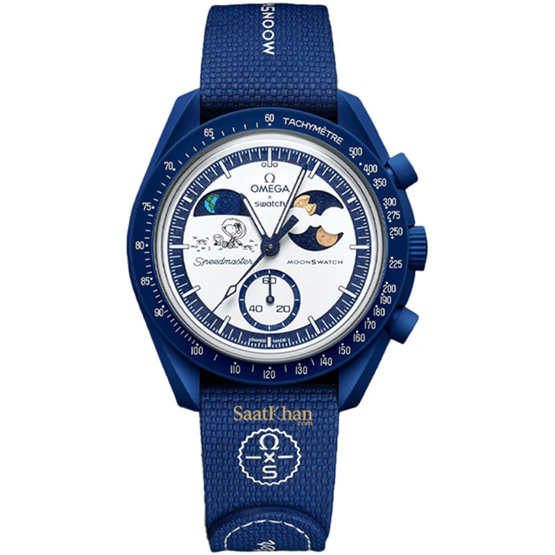ساعت مردانه زنانه امگا سواچ OMEGA SWATCH MISSION TO EARTHPHASE OS018