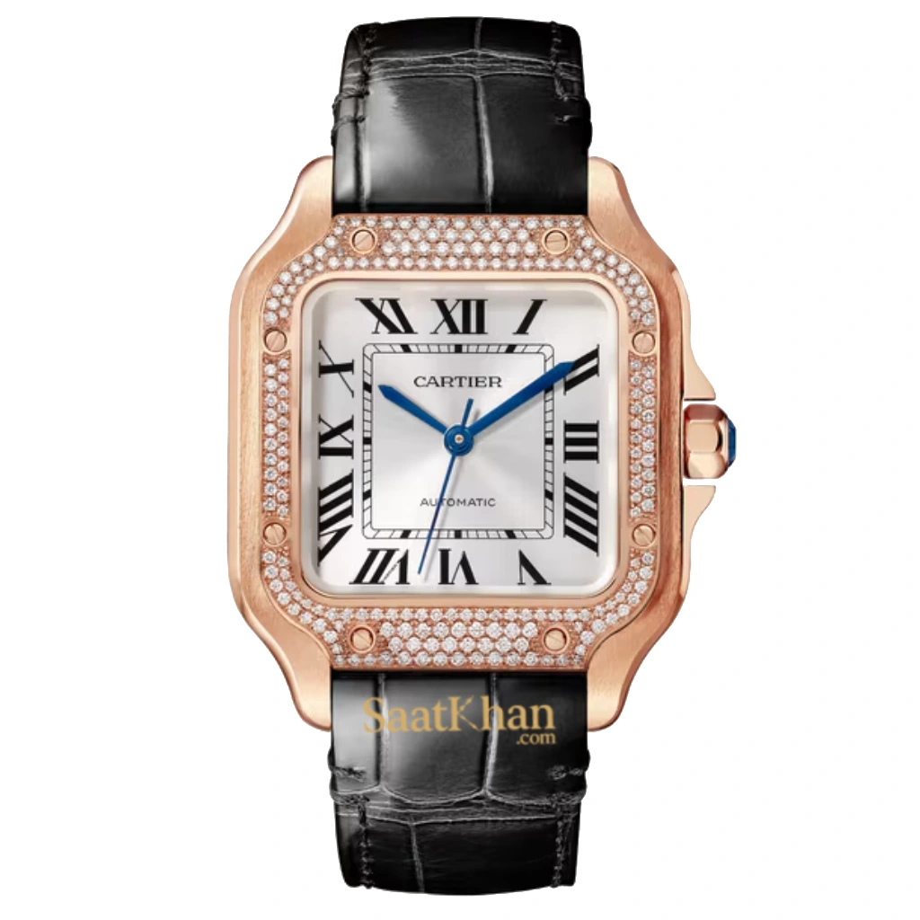 Diamonds 6996C-1 ساعت زنانه کارتیه کوارتز Cartier Santos Diamonds CL073